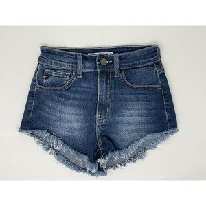KanCan Womens Short Shorts Size 23 Jean Blue Distressed